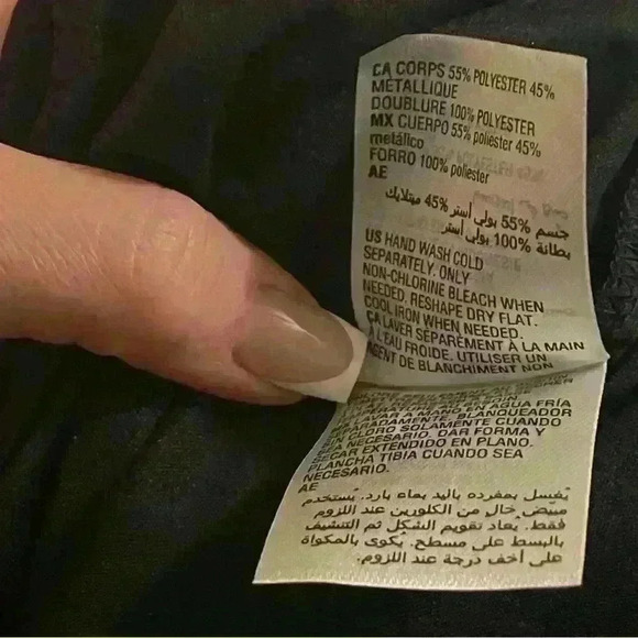 New Alfani Womens Shimmer Long Sleeve Top Blouse Size M Red NWOT - Picture 8 of 11